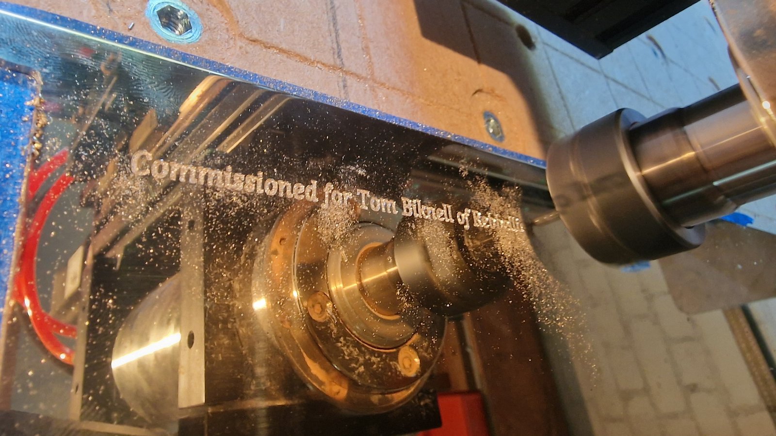 Example of metal engraving