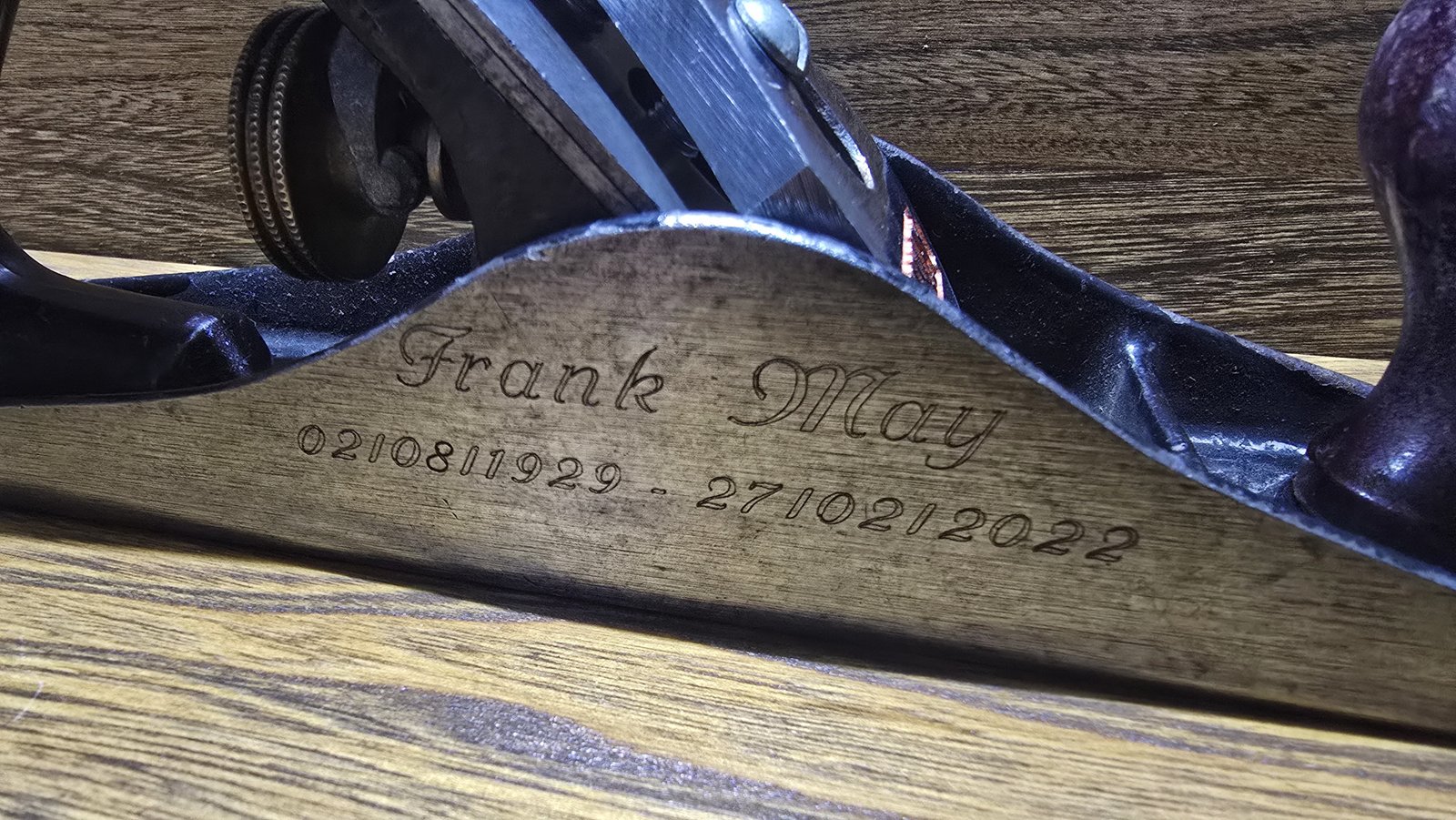 Example of acrylic engraving